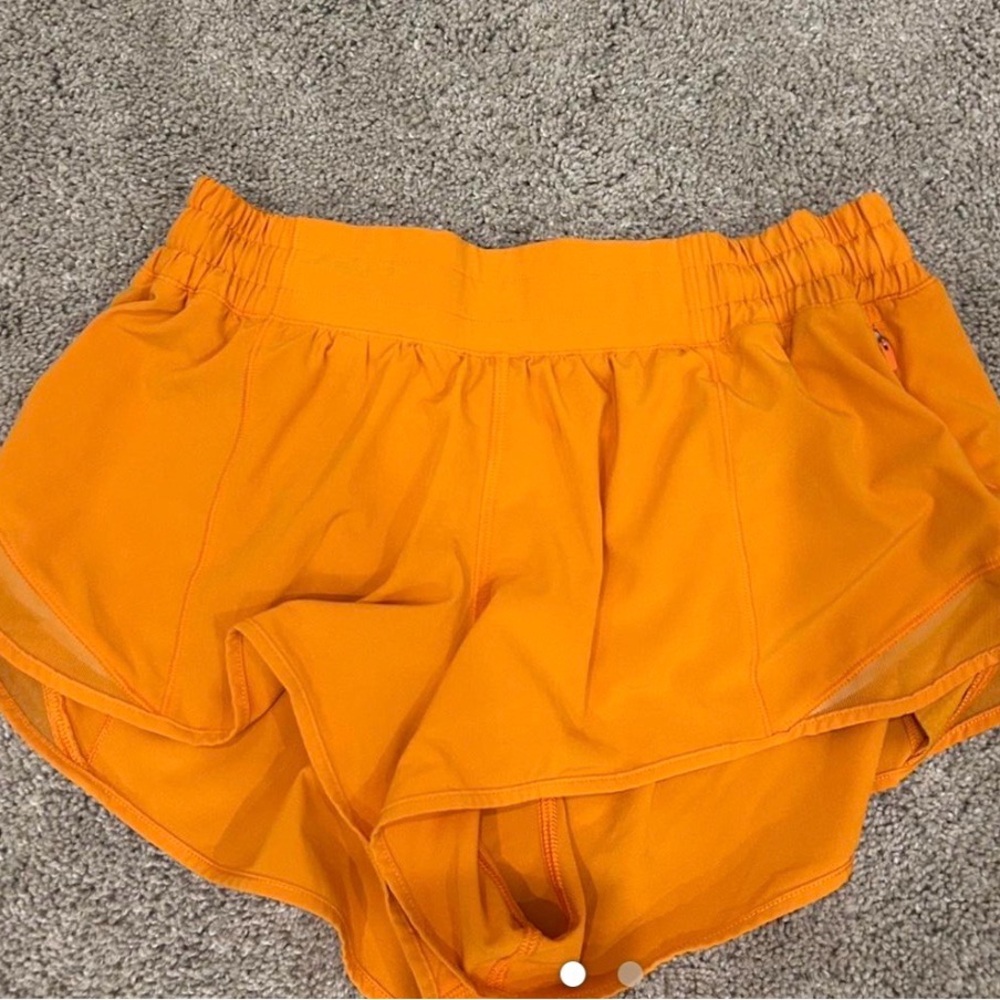 lululemon athletica Orange Athletic Shorts
